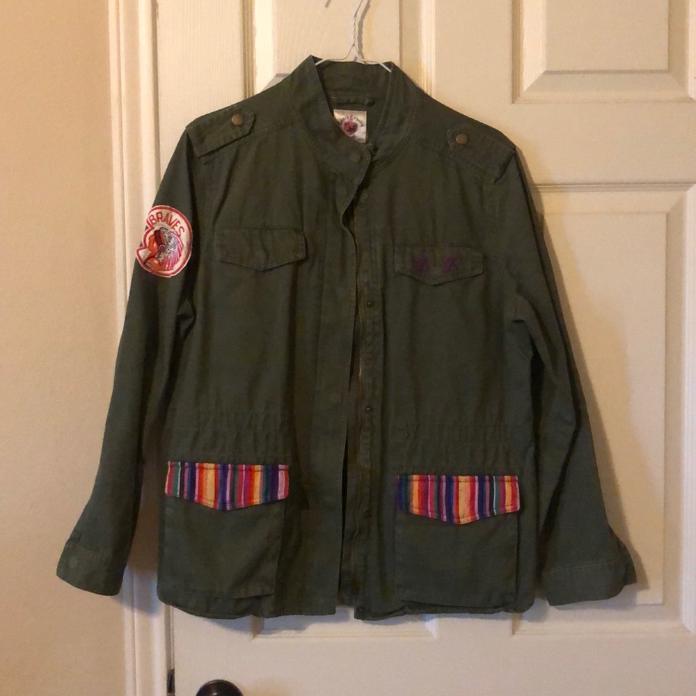 Serape utility jacket